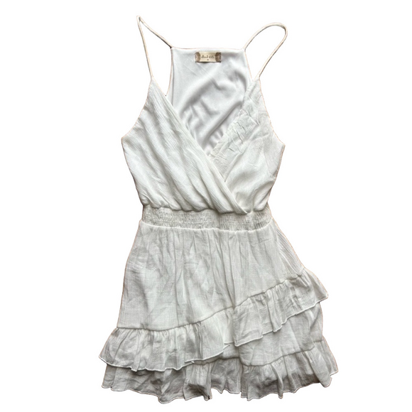 Altar'd State Dresses & Skirts - Altar’d State White Ruffled Summer Dress Women’s Large